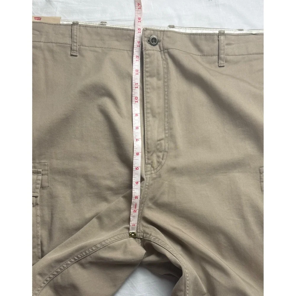 Levis Ace Cargo Shorts Mens 46‎ Khaki Tan Big and Tall Utility, Outdoor, hiking